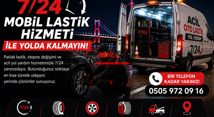 7/24 Mobil Lastik Hizmeti ile Yolda Kalmayın
